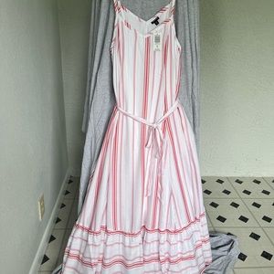 Torrid Red & White striped dress
